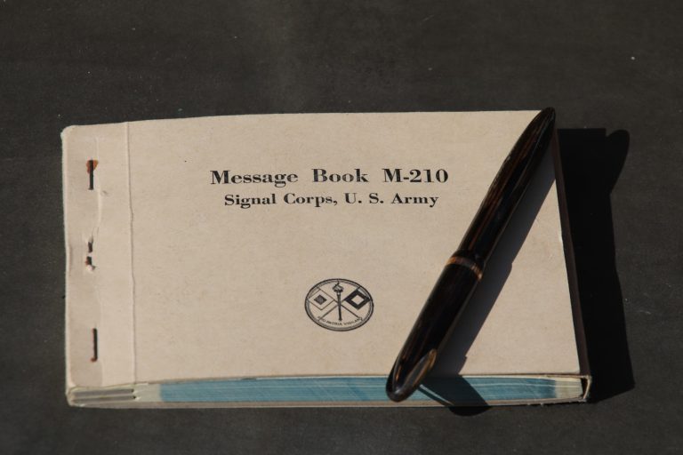 Messages book US Army WW2