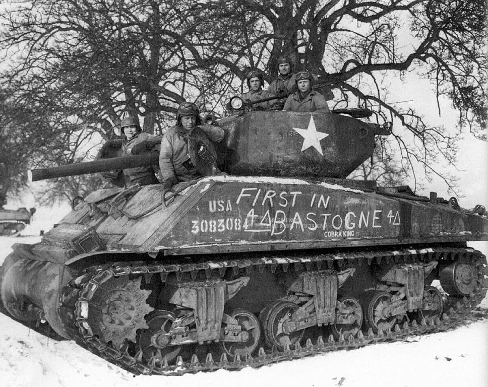 Cobra King tank in Bastogne 1944