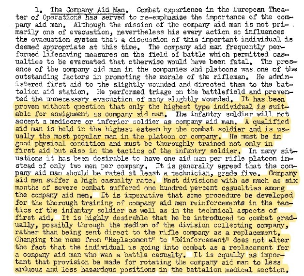 General Board 1945 evacuation