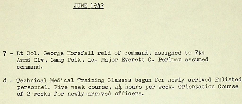 46th AMB history June 1942