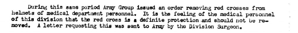 Division Surgeon Journal OCt 31st,1944