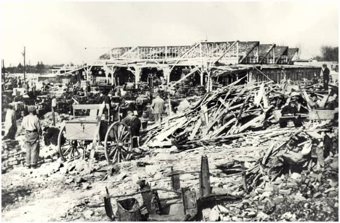 Gustloff Werke after bombing