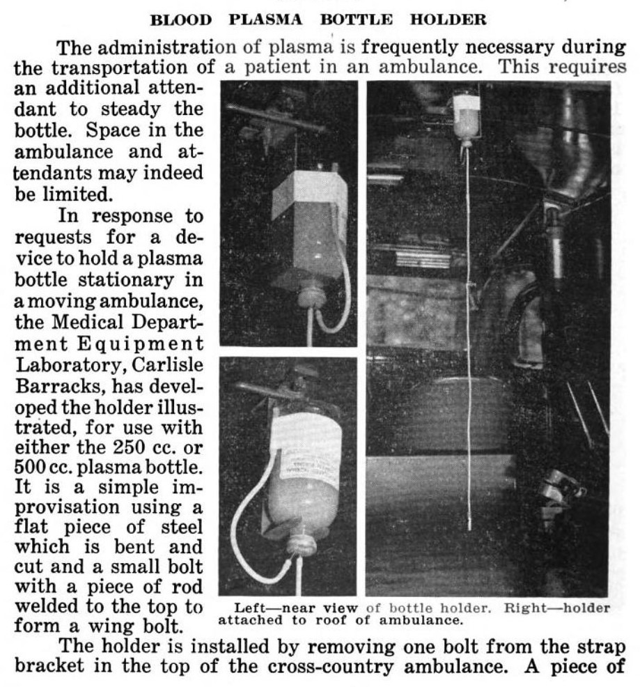 Ambulance plasma holder.1