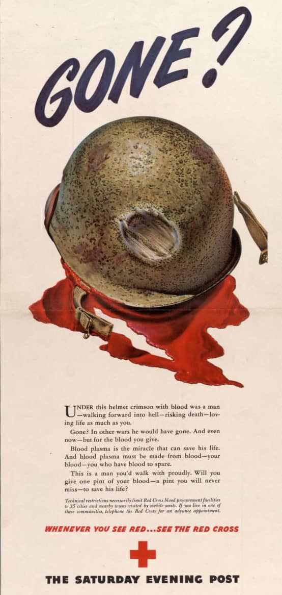 Red Cross donor poster