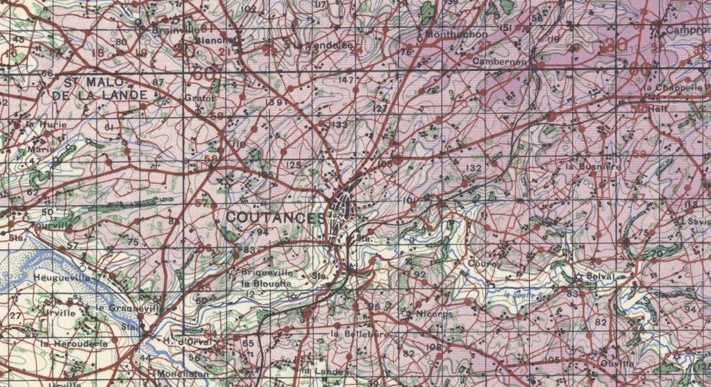 Map Coutances