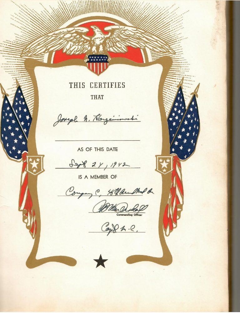 Certificate 1942